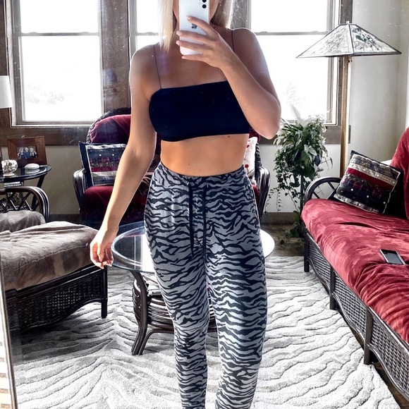 Mono B Pants - Zebra Patterned Joggers - RM BOUTIQUE